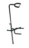 Stageline GS100B Guitar Stand  Universal Cradle for Acoustic & Electric Guitars, Adjustable Height 19?31?, Black Finish with Rubber Padding & Security Strap (GS100B-SLN-U) | Musician Madness