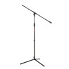 Stageline MS205B Microphone Stand Adjustable Height 40.5 62.8  30.3 Boom Arm, Plastic Clutches & Knobs, Counterweight, Tripod Base Spread 23? x 19.8? Black (MS205B-U) | Musician Madness