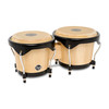 Latin Percussion City II 6" and 7" Mango Bongos - Natural/Black (LP601NYII-AW) | Musician Madness