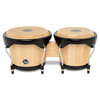 Latin Percussion City II 6" and 7" Mango Bongos - Natural/Black (LP601NYII-AW) | Musician Madness