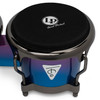 Latin Percussion Tony Succar 7.25" and 8.625" Bongos - Rainbow Black Nickel (LP201AX-TS) | Musician Madness