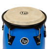 Latin Percussion 10" and 11" Discovery II Conga Set with Aluminum Stand - Race Car Blue (LP646DII-DB) | Musician Madness