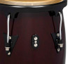 Latin Percussion Aspire 11" and 12" Conga Set - Oak Dark Wood Black with Double Stand (LPA647-DW) | Musician Madness