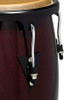 Latin Percussion Aspire 11" and 12" Conga Set - Oak Dark Wood Black with Double Stand (LPA647-DW) | Musician Madness