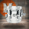 PDP Concept Acrylic 7" x 8" Tom Drum - Clear with Chrome Hardware (PDCA0708STCL) | Musician Madness