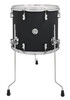 PDP Concept Maple 14" x 16" Floor Tom - Satin Black with Chrome Hardware (PDCM1416TTBK) | Musician Madness
