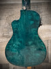 Lanikai Quilted Maple Blue Stain Concert A/E Ukulele w/ Kula Preamp (QM-BLCEC) | Musician Madness