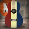 Recording King Dirty 30's Single - Series 7 Parlor - AE w/Gold Foil P/U - Red - White & Blue | Musician Madness