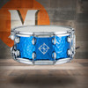 Dixon Cornerstone 6.5 x 14 Hammered Steel Snare Drum Blue Titanium (SCST654BTS) | Musician Madness