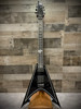 Schecter RavenDark V FR Abbath Signature - Gloss Black with Silver Pinstripes (287) | Musician Madness