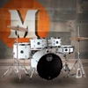 Mapex Comet 5-Piece Complete Drum Set - 20 In. Bass Drum - White Thin Grain (CM5044FTCFH) | Musician Madness