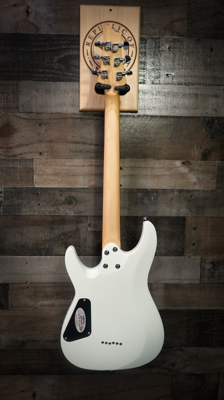 Schecter C-6 Deluxe Electric Guitar - Satin White (432) | Musician