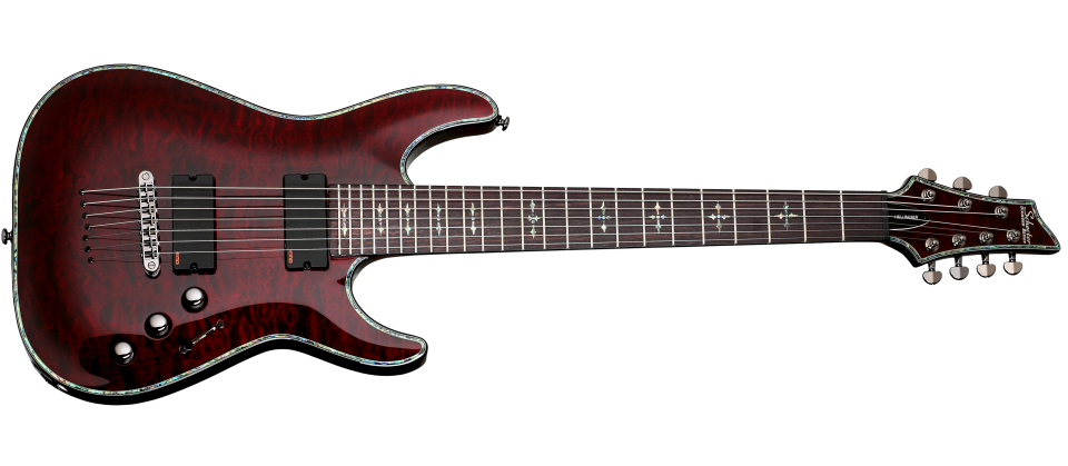 Shop the Schecter Hellraiser C-7 Electric Guitar in Black Cherry (1792) at Musician Madness. High-output EMGs, premium build, and fast shipping.