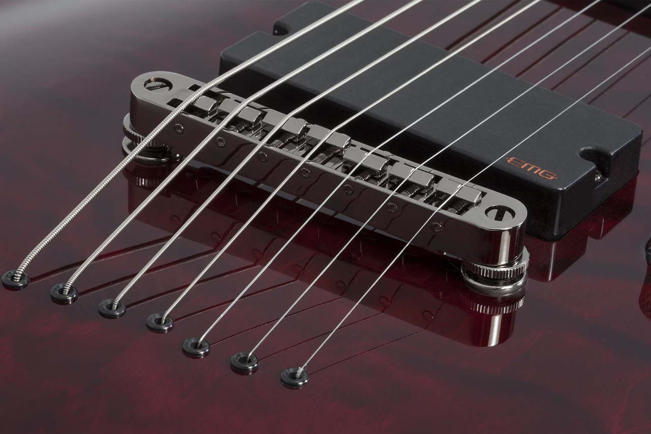 Schecter Hellraiser C-7 Electric Guitar - Black Cherry (1792) | Musician Madness