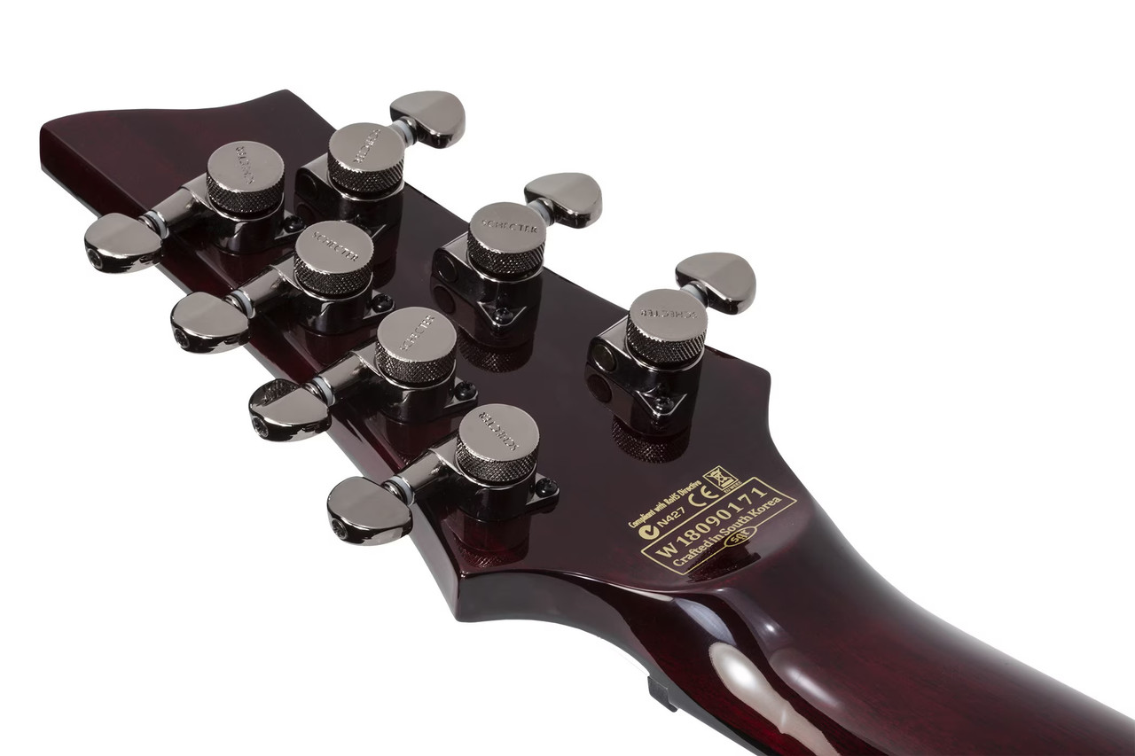 Schecter Hellraiser C-7 Electric Guitar - Black Cherry (1792) | Musician Madness
