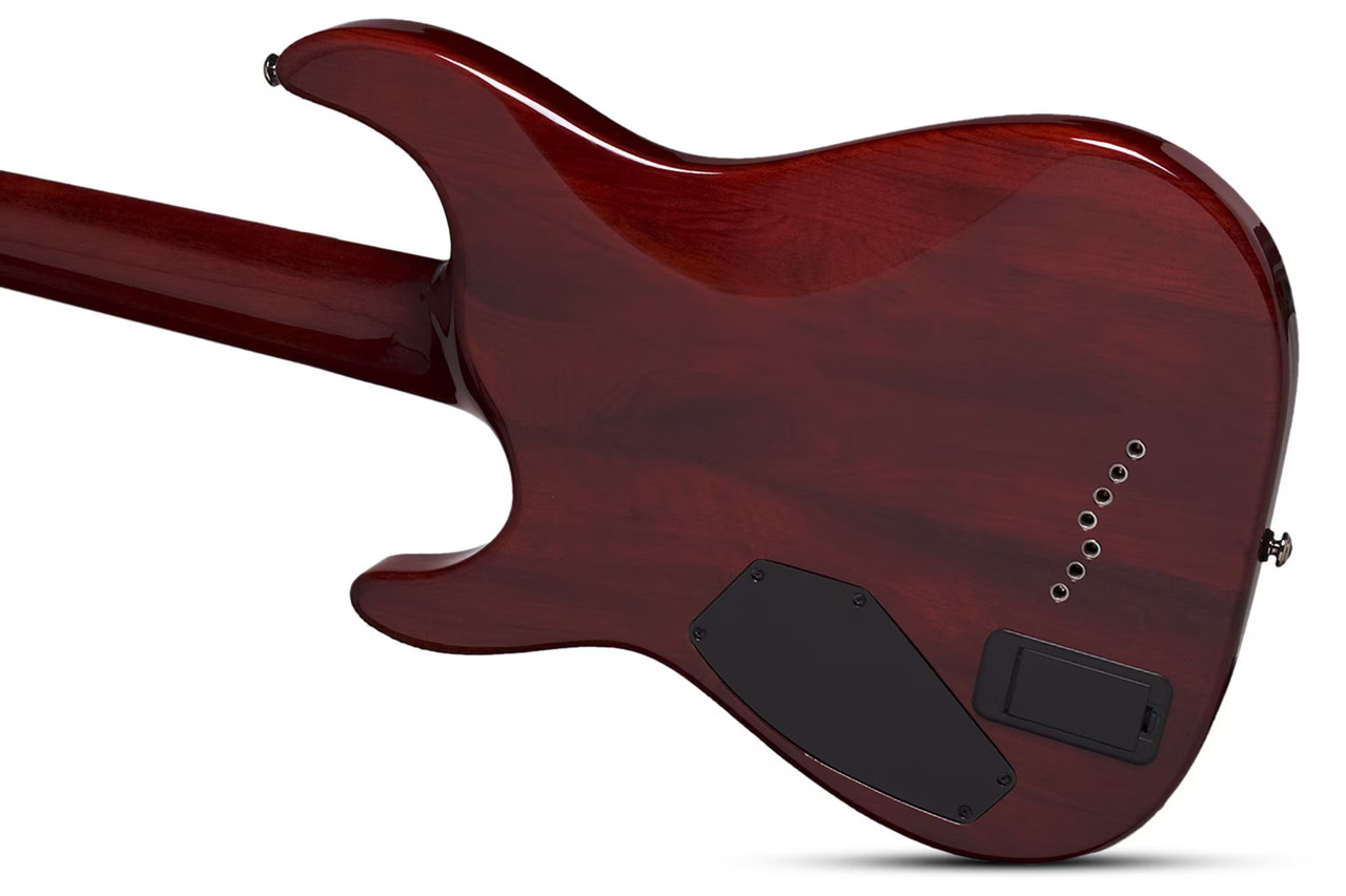 Schecter Hellraiser C-7 Left-Handed Electric Guitar - Black Cherry (1796) | Musician Madness