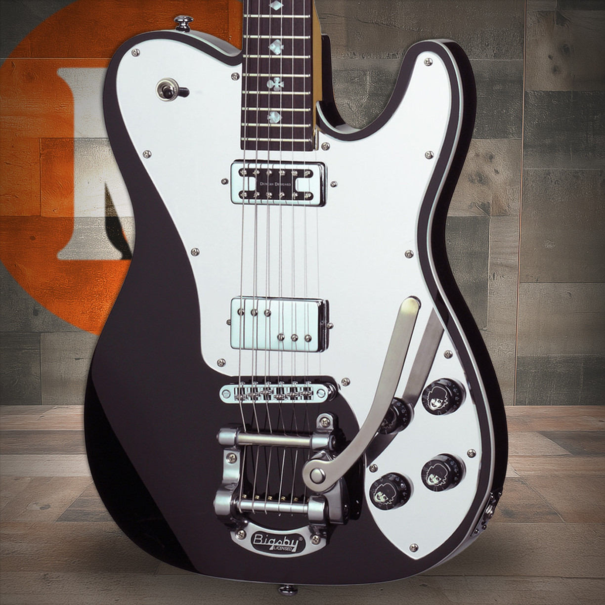 SCHECTER オーダー テレキャスター ペイズリー Schecter Pete Dee PT Electric Guitar - Black Pearl (164