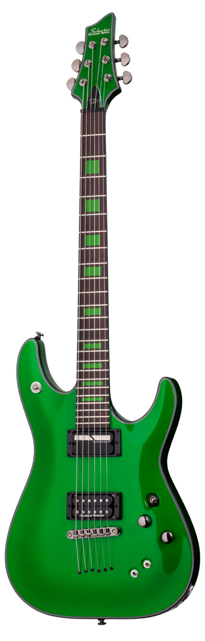 Schecter Kenny Hickey C-1 Electric Guitar w/ Sustainiac - Steele Green (221)