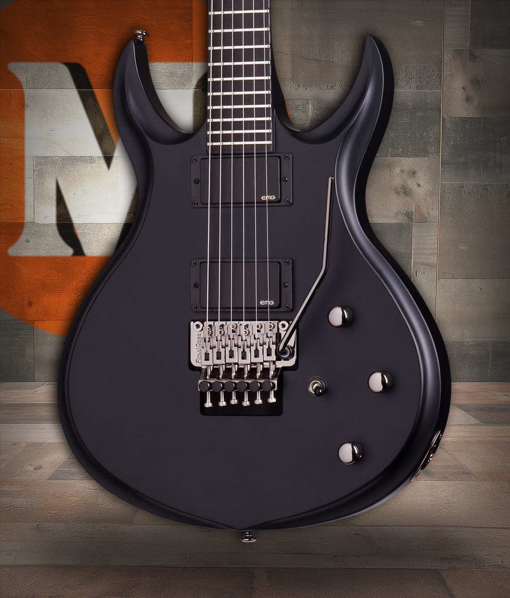 Schecter Tommy Victor Devil FR Electric Guitar - Satin Black (224