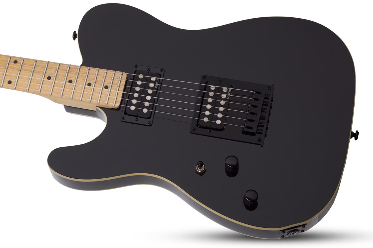 Schecter PT-M/M Left-Handed Electric Guitar - Gloss Black (2200) | Musician Madness