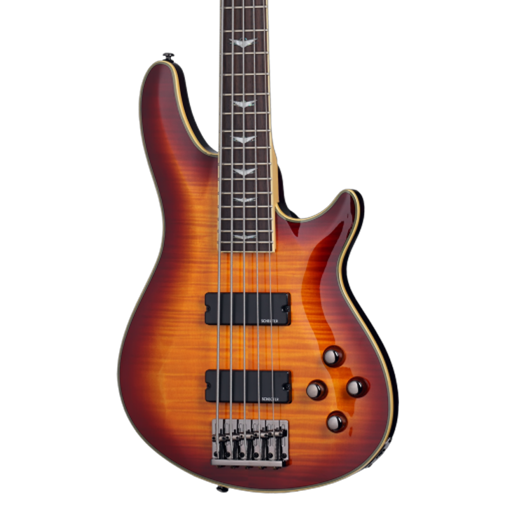 Schecter Omen Extreme-5 String Electric Bass - See Thru Black (2049) | Musician Madness