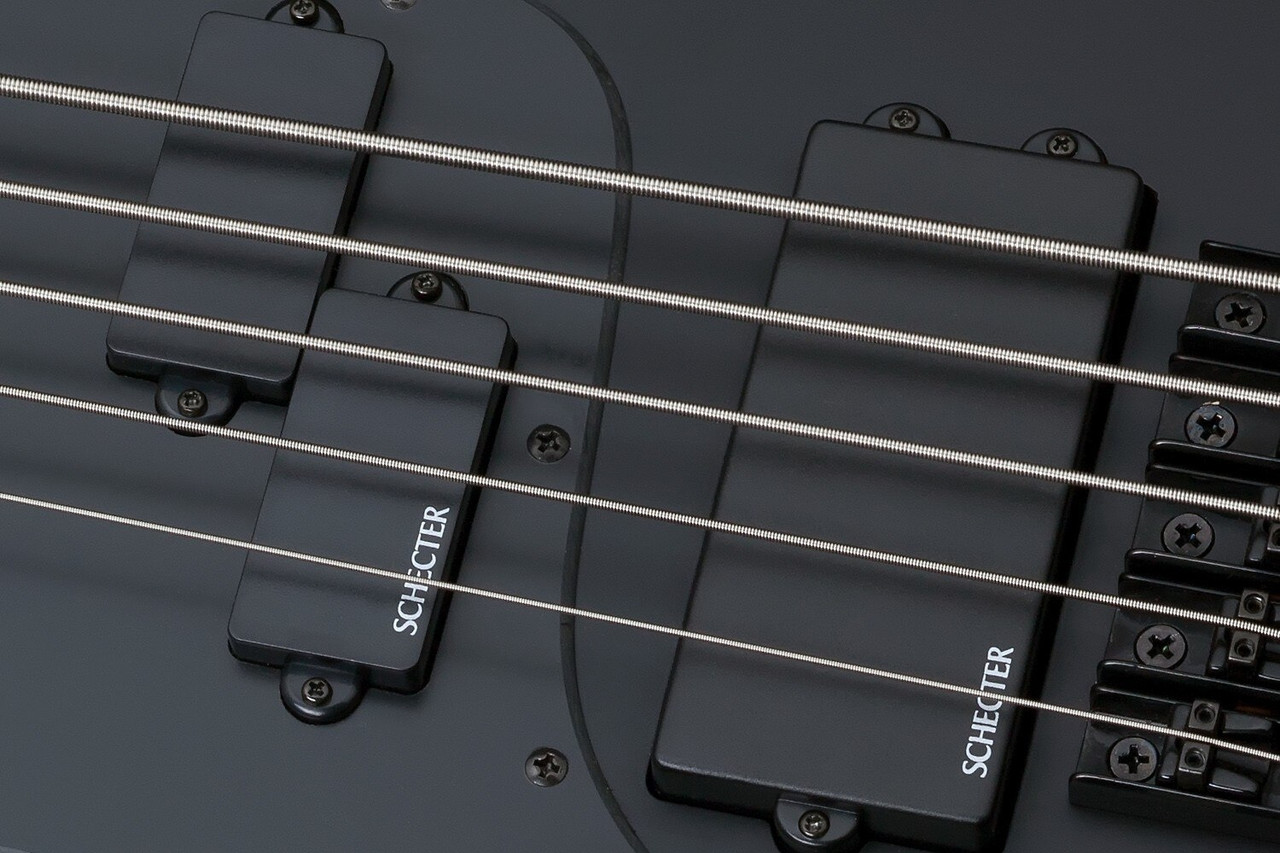 Schecter Stiletto Stealth Left Hand  5 String Electric Bass Guitar (2527) | Musician Madness