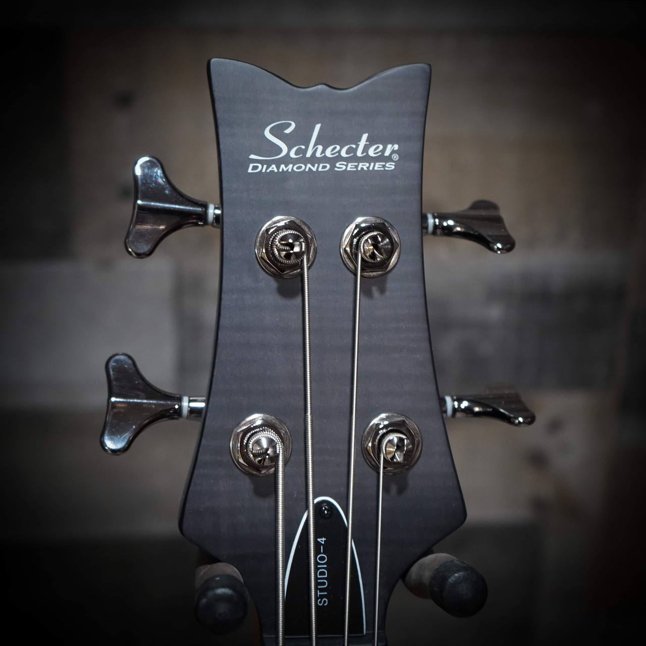 Shop the Schecter Stiletto Studio-4 Bass Guitar in See-Thru Black Satin (2711) at Musician Madness. Powerful active tone, sleek feel, fast shipping.
