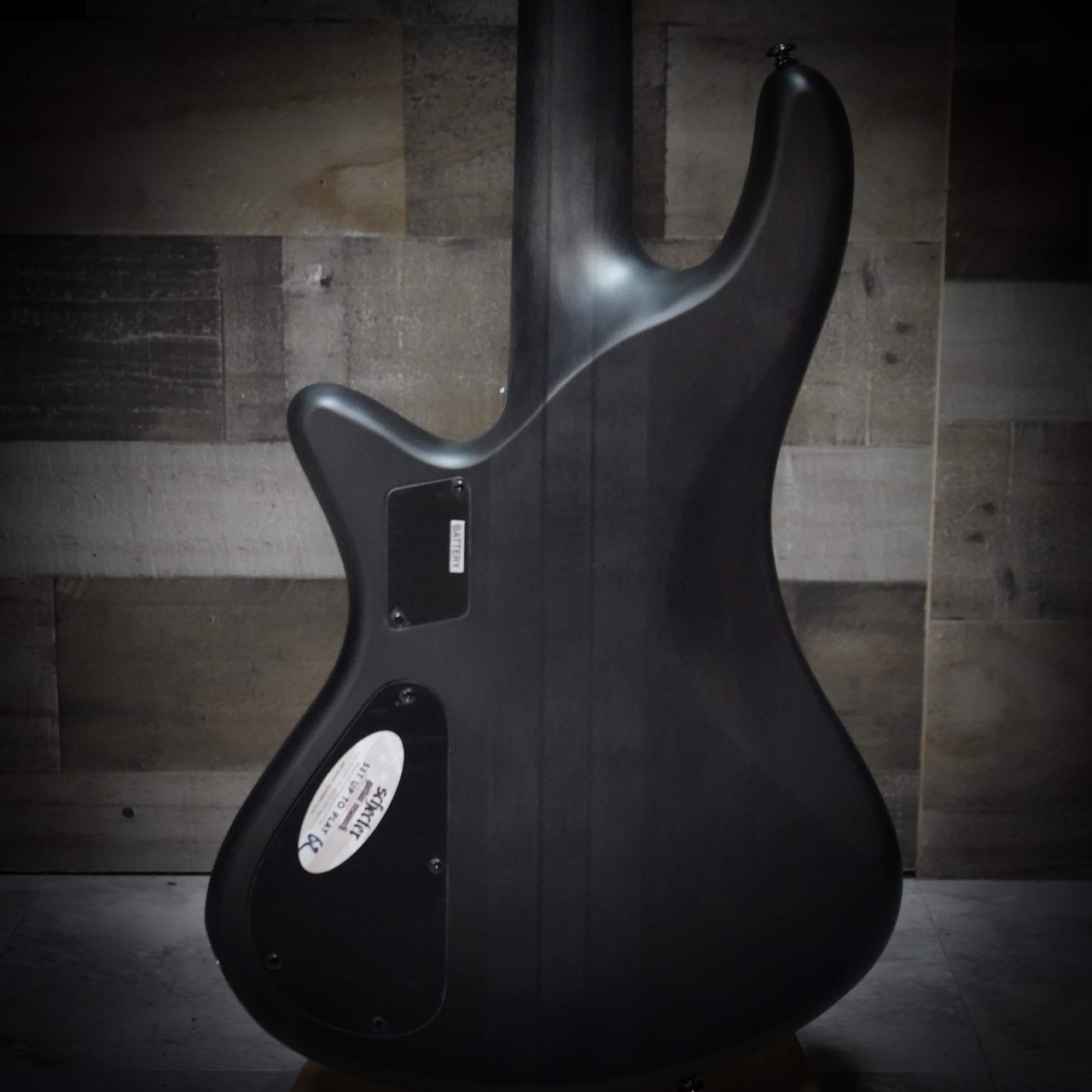 Shop the Schecter Stiletto Studio-4 Bass Guitar in See-Thru Black Satin (2711) at Musician Madness. Powerful active tone, sleek feel, fast shipping.