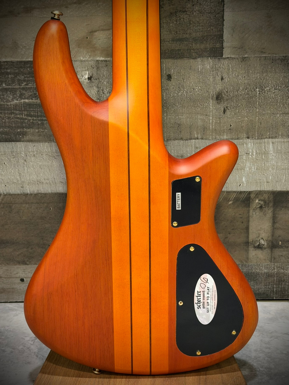 Schecter Stiletto Studio-5 Left Hand Bass - Satin Honey (2775