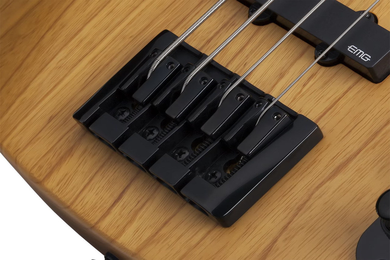 Schecter Model-T Session Left-Handed Electric Bass - Aged Natural Satin (2849) | Musician Madness