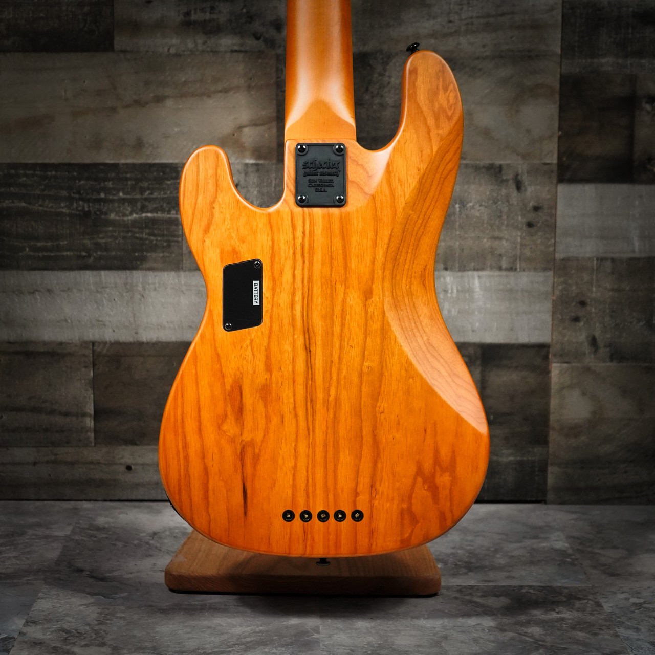 Schecter Model-T Session-5 String Electric Bass - Aged Natural