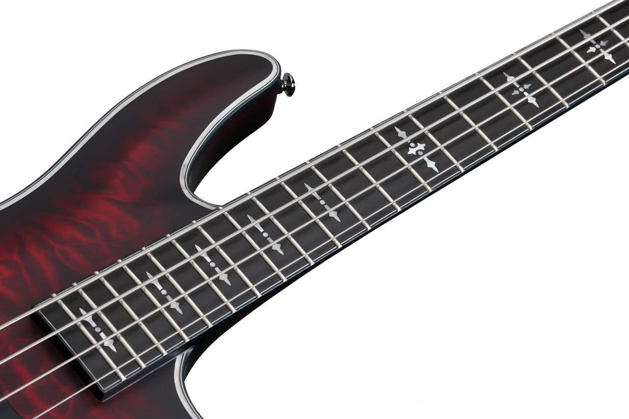 Schecter Hellraiser Extreme-4 - Crimson Red Burst Satin (1910)