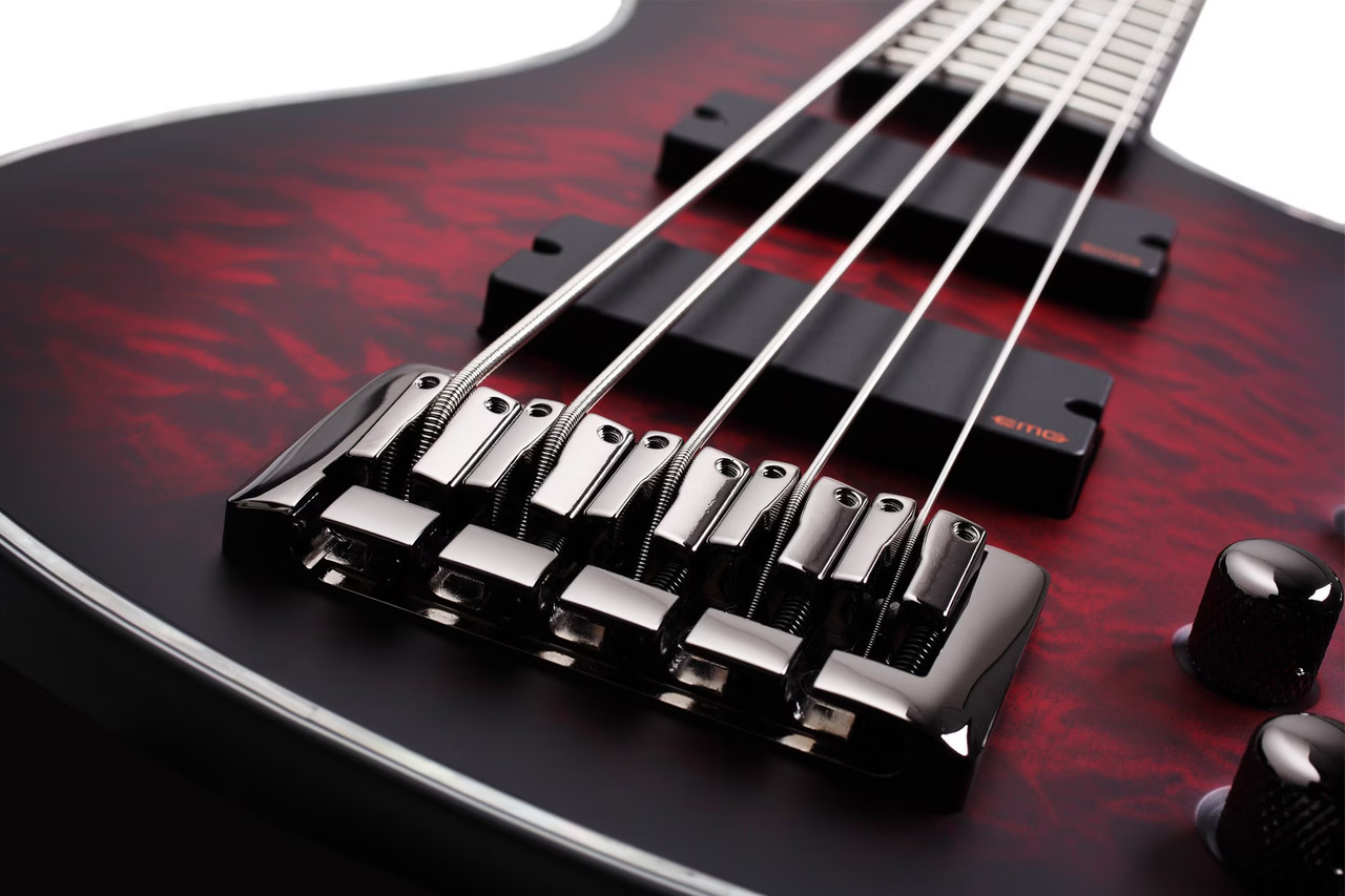 Schecter Hellraiser Extreme-5 String Electric Bass - Crimson Red