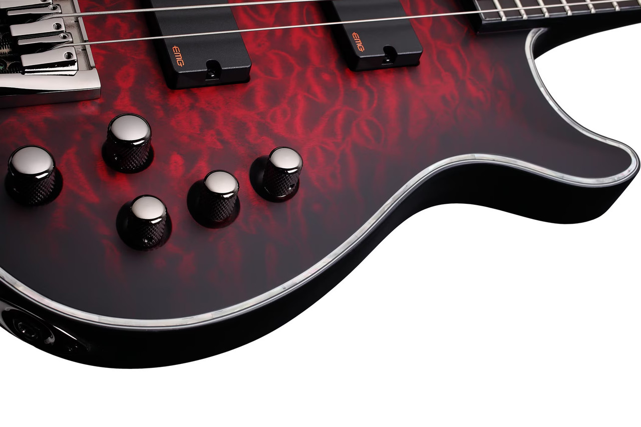 Schecter Hellraiser Extreme-5 String Electric Bass - Crimson Red