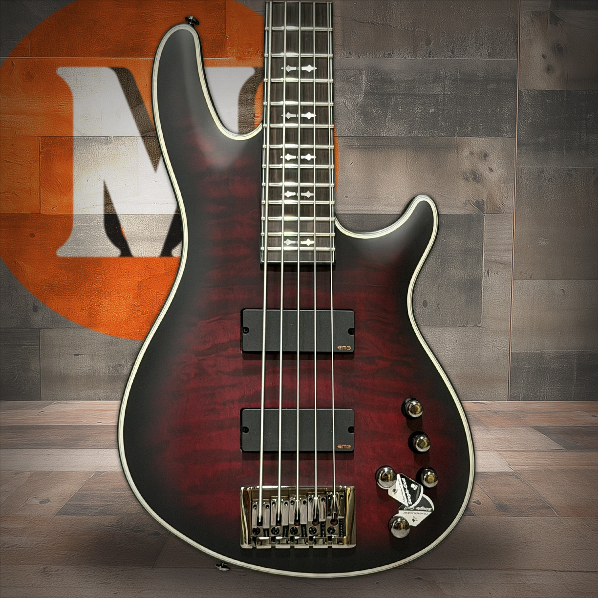 Schecter Hellraiser Extreme-5 String Electric Bass - Crimson Red