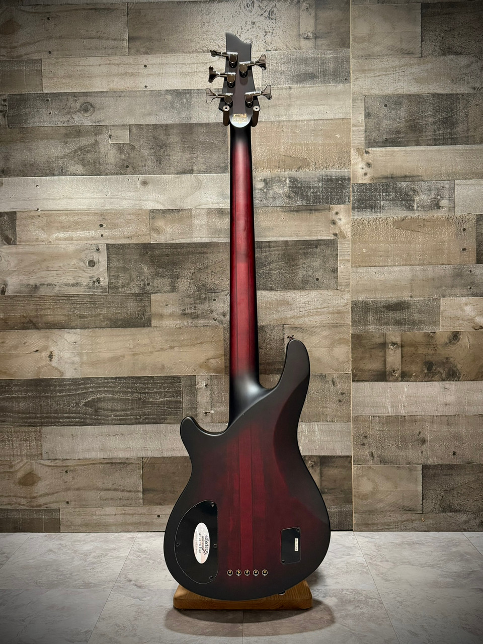 Schecter Hellraiser Extreme-5 String Electric Bass - Crimson Red Burst (1919) | Musician Madness