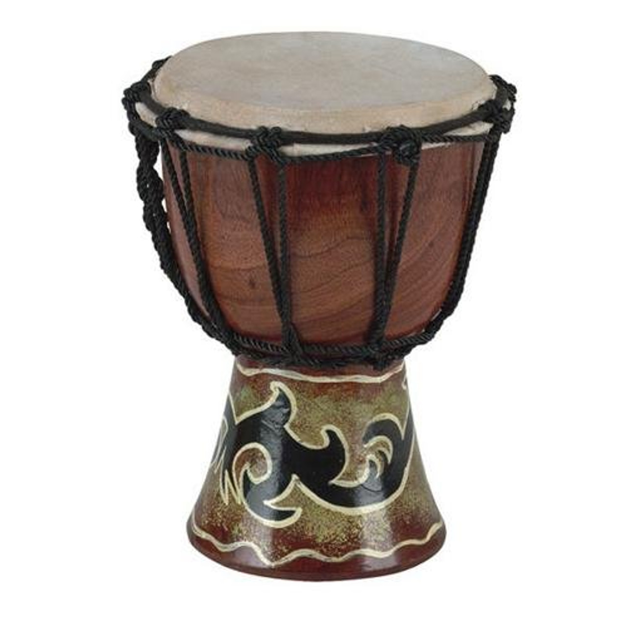 Toca a SDMINI Rope Tuned 4-Inch Mini Djembe - Tribal