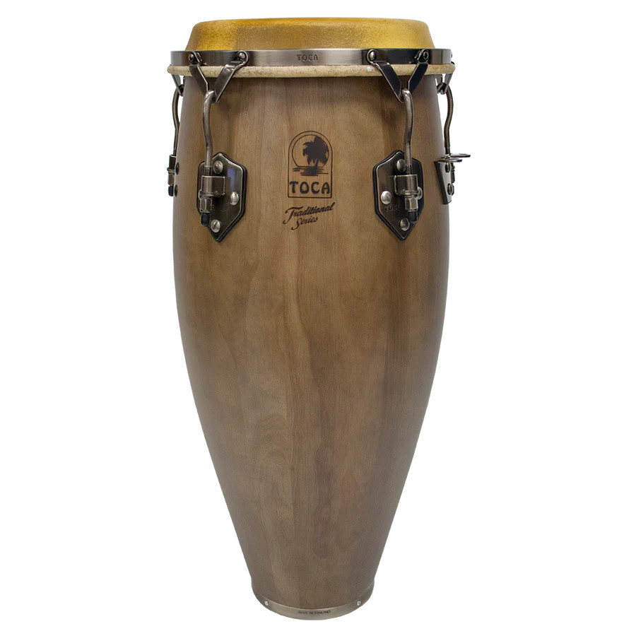 Toca Traditional Series Quinto 11" - Dark Walnut (3911D) featuring a classic Afro-Cuban shell design, warm resonant tone, Dark Walnut finish, and durable hardware.