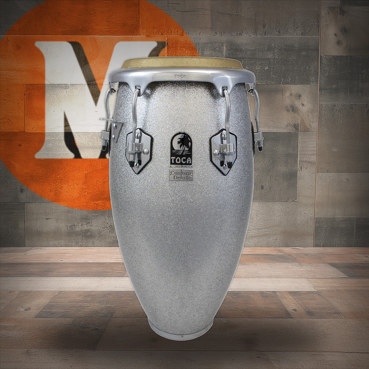 Toca CDLX Fiberglass Conga 12.5" - Silver (4612-1/2FS) | Musician Madness