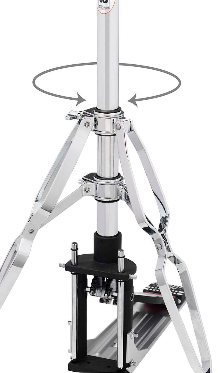dw 9000 hi hat stand, dwcp9500tb, 2 leg hi hat, dw drum hardware, professional hi hat stand, dw 9000 series hardware, heavy duty hi hat stand