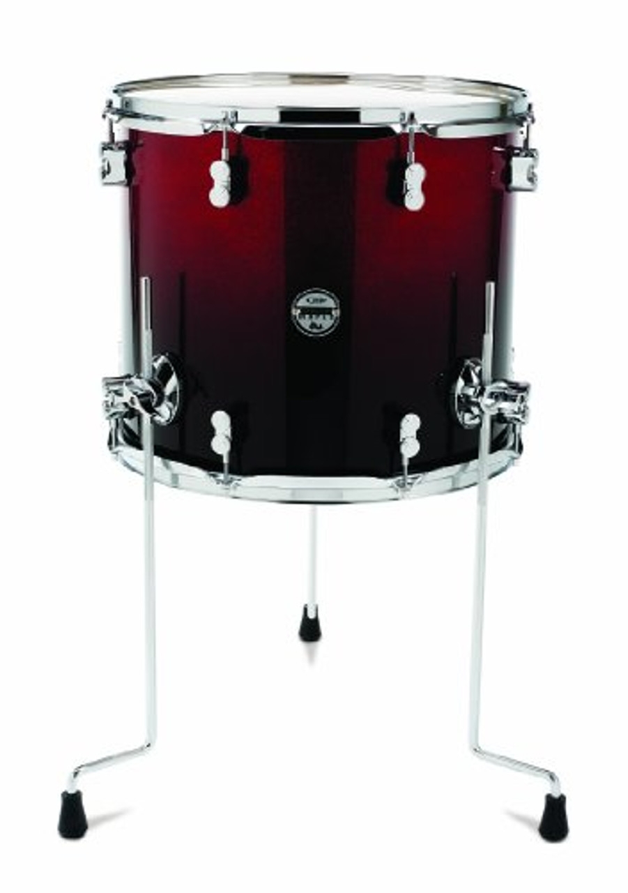 Drum Workshop Red to Blk Fade - Chrm Hw 14x16