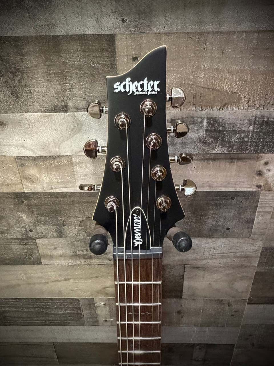 Schecter Demon-7 Electric Guitar - Aged Black Satin (3662