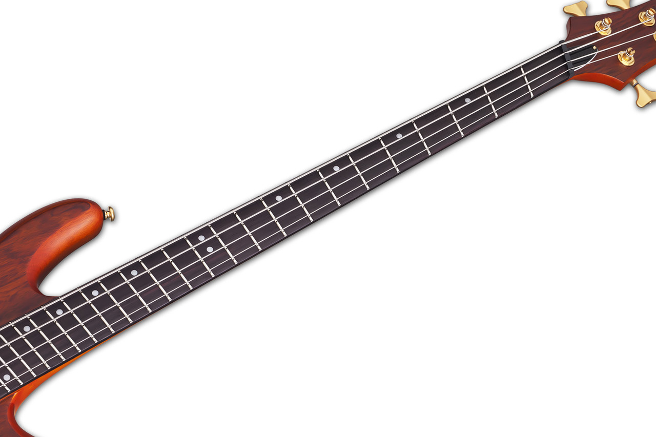 Schecter Stiletto Studio-4 FF Bass Guitar - Honey Satin (2793) | Musician Madness