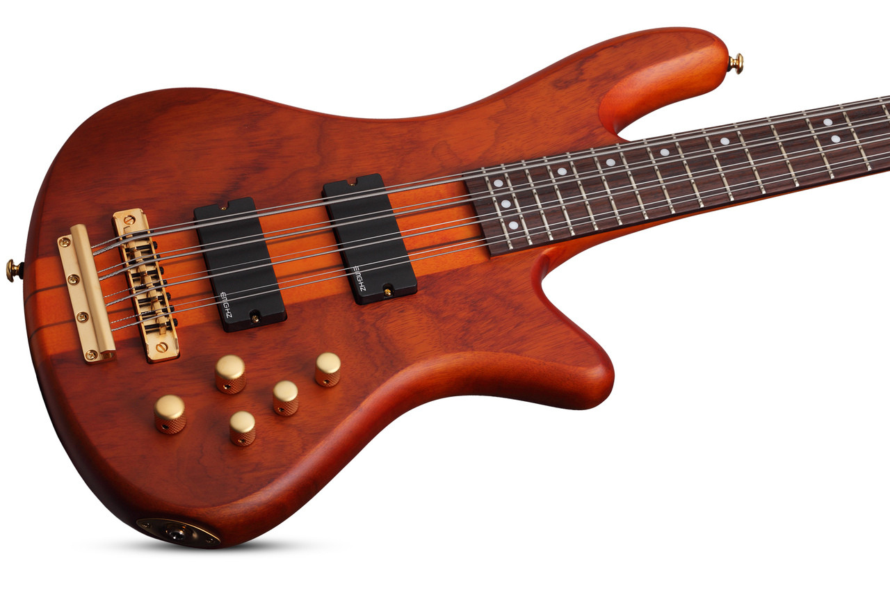Schecter Stiletto Studio Bass Guitar - Honey Satin (2740) | Musician Madness