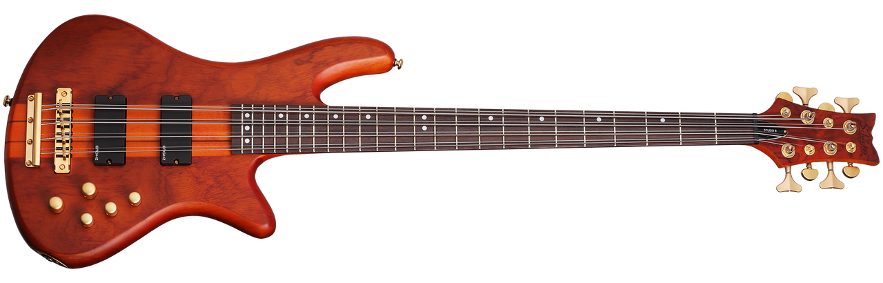 Schecter Stiletto Studio Bass Guitar - Honey Satin (2740) | Musician Madness