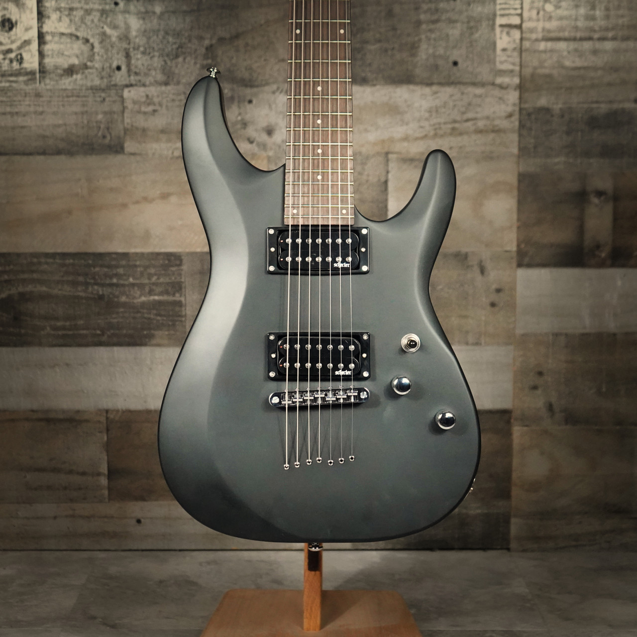 Schecter C-7 Deluxe Electric Guitar - Satin Black (437) | Musician Madness