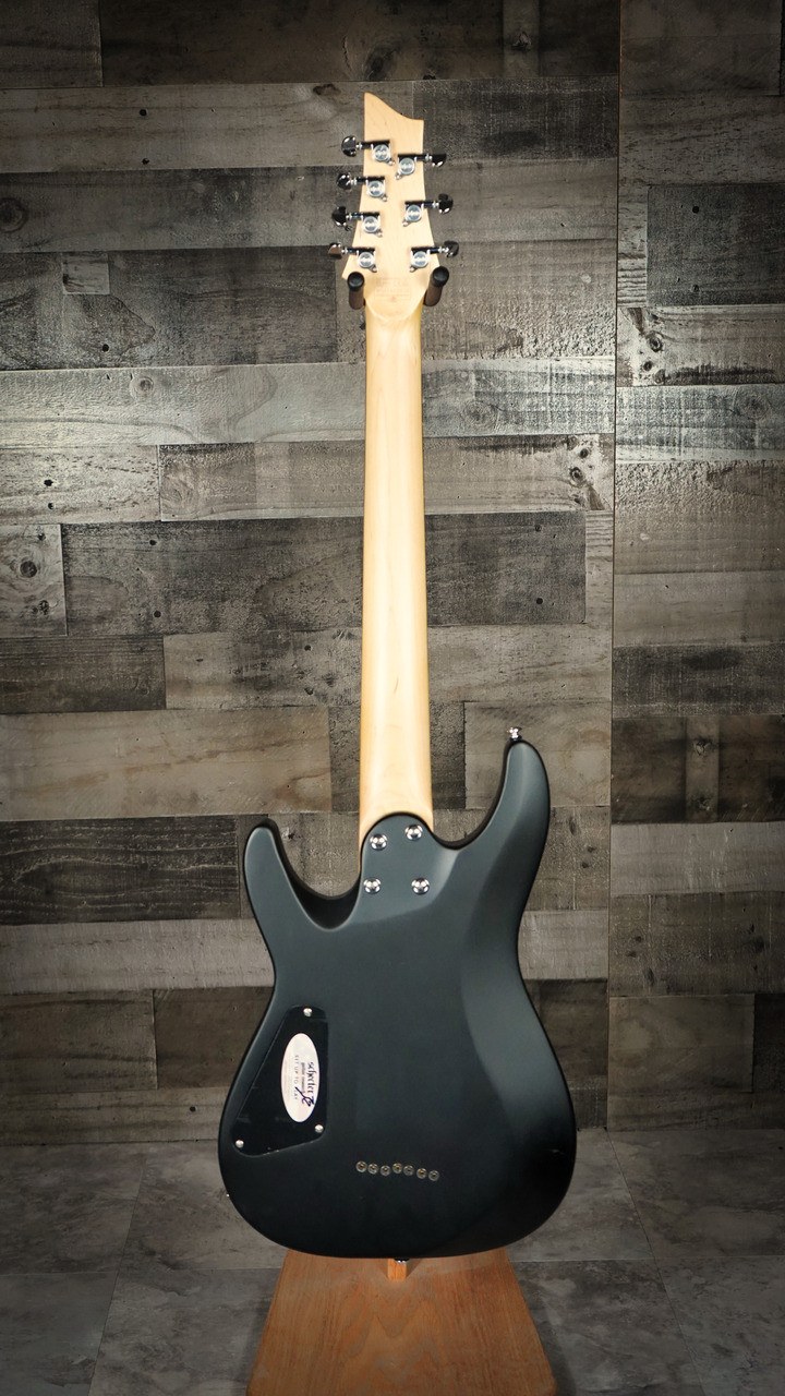 Schecter C-7 Deluxe Electric Guitar - Satin Black (437) | Musician Madness