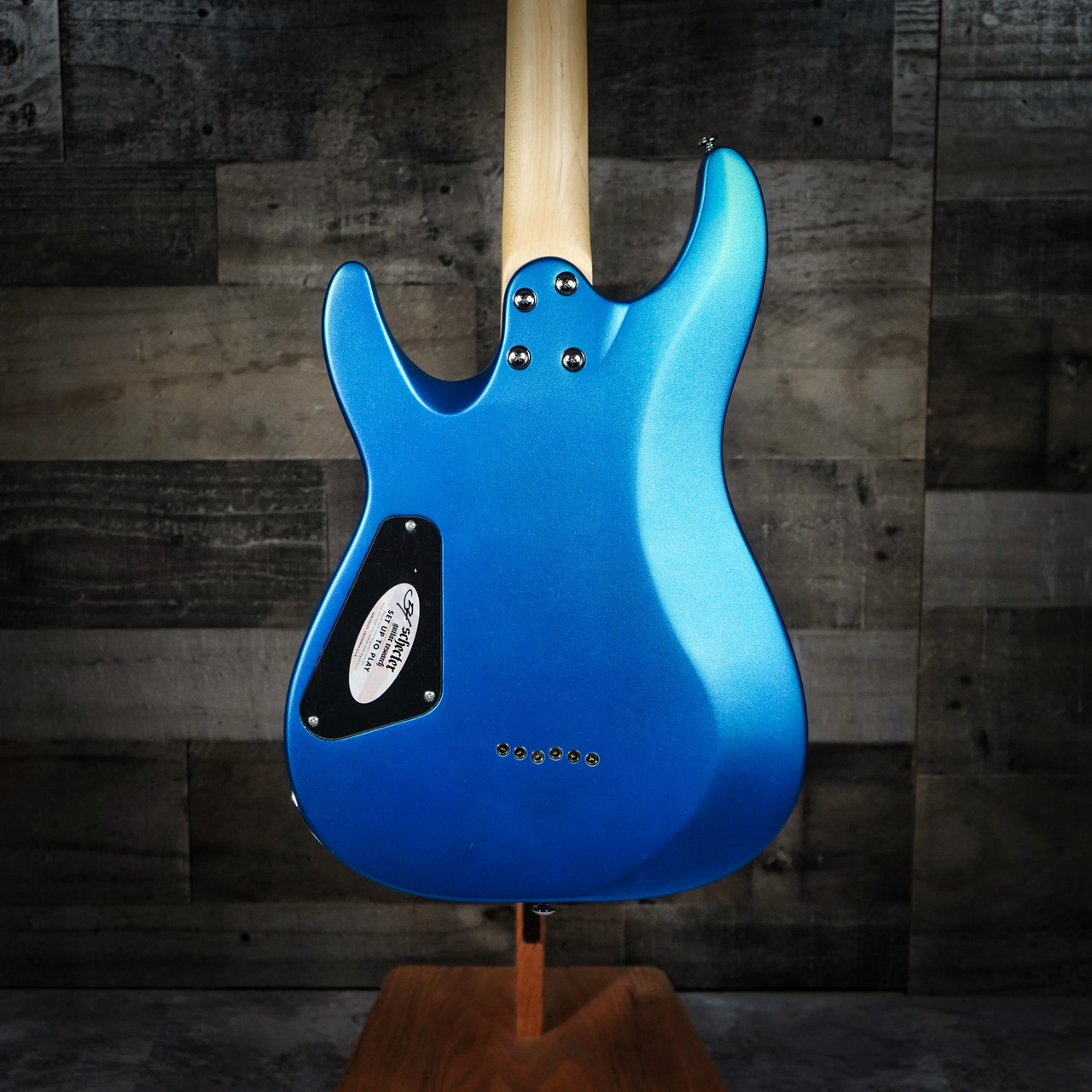Schecter C-6 Deluxe Electric Guitar – Satin Metallic Light Blue