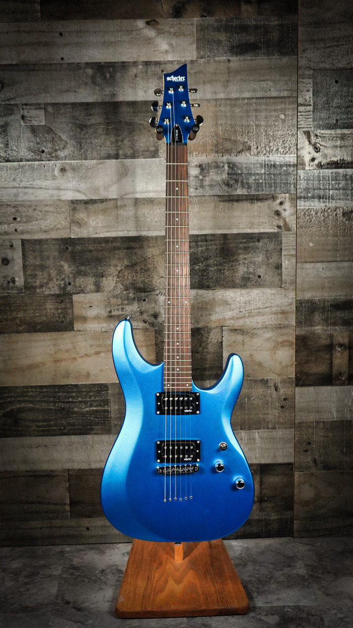 Schecter C-6 Deluxe Electric Guitar - Satin Metallic Light Blue