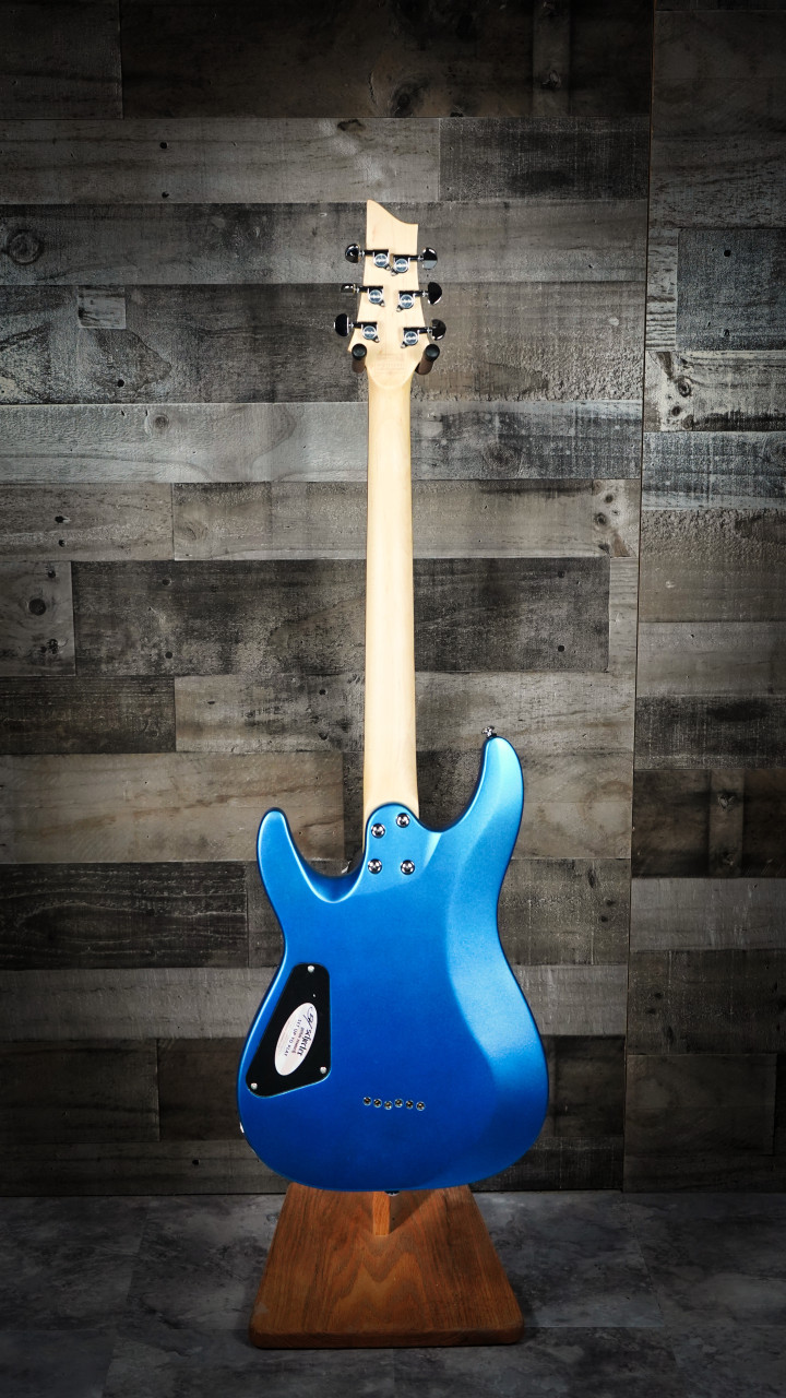 Schecter C-6 Deluxe Electric Guitar - Satin Metallic Light Blue (431) | Musician Madness